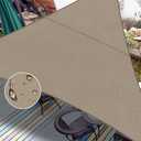 LOVE STORY Waterproof 16' x 16' x 16' Triangle Taupe Sun Shade Sail Cannoy UV Resistant for Outdoor Patio Garden Backyard(We Make Custom Size)