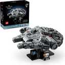 LEGO Star Wars Millennium Falcon 25th Anniversary Collectible - DIY Building Set for Adults, Men & Women, Ages 18+ - A New Hope Model with Display Stand - Star Wars Gift - 75375