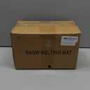 10x48in Heated Snow Melting Mats,No-Slip Rubber Heated Outdoor Mats,Snow and Ice Melting Mats for Winter Outdoor Stairs,Steps,Doorways,Walkways,Driveway,3 in/h Melting Speed