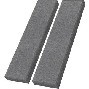 UMIACOUSTICS 2 PCS Fiberglass Acoustic Panels, 48x12x2 Inches Sound Absorbing Panels, Sound Proof Panels for Studios, Office, Home Theater. (Heather)
