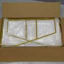 Coffee Bar Accessories,Coffee Station Organizer with Multi-Functional,CoffeeBar Decor for Accessories,2 Tier Wooden Shelf Gold Metal Station Organizer for Countertop,Syrup