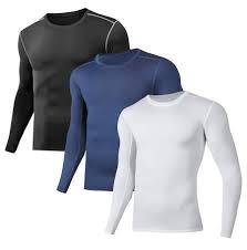 LEQILA 3 Pack Men's Compression Shirts Long Sleeve Workout Gym T-Shirt Running Top Cool Dry Sports Baselayer Undershirts M LEQILA 3 Pack Men's Compression Shirts Long Sleeve Workout Gym T-Shirt Running Top Cool Dry Sports Baselayer Undershirts M