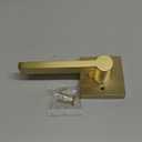 EHOMEWARE Gold Dummy Door Levers Interior Door Handles, Heavy Duty Levers for Closet, Non-Turning Reversible Levers for Left Right Handed Doors,1 Pack