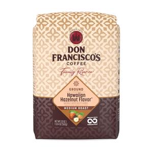 Don Francisco's Hawaiian Hazelnut Ground Coffee, Medium Roast 100% Arabica, Flavored Coffee, 20 oz Bag
