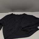 iClosam Womens 3/4 Sleeve Open Front Bolero Shrug Cropped Cardigans Knit Sweater Jacket (X-Large, # 1 New Black)