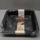 HONGBAKE 8x8 Cake Baking Pan Set, Nonstick Square Brownie Pans with Wider Grips, 2 Pieces, Heavy Duty, Grey