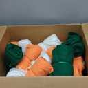 Oudain 36 Pcs Fleece Throw Blanket Bulk Soft Lightweight Fleece Blanket Warm Comfortable Blankets for Bed Couch Sofa Home Office 50 x 60 Inch (Green, Orange, Beige)