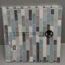 Art3d 10-Sheet Heavy-Duty Peel and Stick Backsplash, Waterproof Wall Tiles Stick on Kitchen Backsplash Living Space, Gray & Blue (12 x 12 Inch)