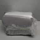 Cooling Cube Pillow for Side Sleepers, Square Memory Foam Side Sleeper Pillow Firm Soft Double-Sided Supportive, Support Head Cervical Pillow for Neck Shoulder Pain, 24"x12"x5" (White-grey)