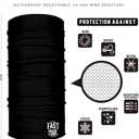 3 x Tubular Bandanas With Face Shielding Protection Unisex - Camo (Black)