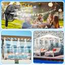 2 Sets Fan Misters Kit for Outside Fan Misting 33ft 8 Nozzles for Cooling Outdoor Multi Nozzle Spray Ring for Patio Backyard Pavilion Swimming Pool Courtyard Barbecue Accessories Party