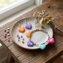 3 x Ofanim 10/20/30/50/100 Pcs 5 Style Valentine's Day Candy Heart Charms Pendant DIY Heart Earring Charms Craft Supply for Jewelry Making