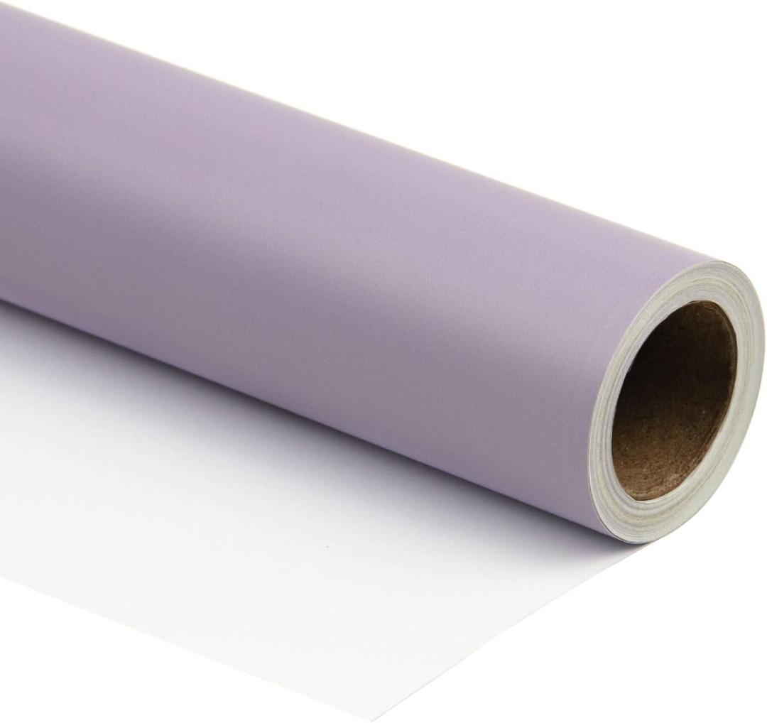 RUSPEPA Light Purple Wrapping Paper Solid Color for Wedding, Birthday, Shower, Congrats, and Holiday - 30 inches x 32.8 feet
