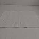 Waffle Bath Mat Rug, 18" x 25" Super Absorbent Non Slip Bath Mats for Bathroom Floor, Ultra Soft Bathmat Machine Washable Bathroom Rugs with Tassels, White