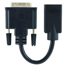 GE DVI to HDMI Adapter, Black – Jasco