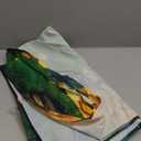 7x5ft Fabric St. Patrick's Day Backdrop Glitter Lucky Irish Shamrock Gold Coins Rainbow Forest House Photography Background Festival Party Decor Photo Props