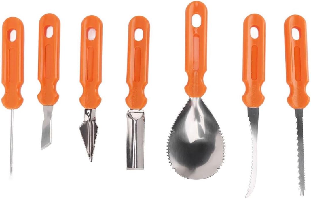 Pumpkin Carving Kit with Storage Bag, Stainless Steel Pumpkin Carving Tools Knife Set for Halloween Decoration, DIY Pumpkin Carving Set Sculpting Tools, Gifts for Halloween