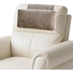 Chenille Neck Pillow for Sofa - Adjustable Headrest, Non-Slip Neck Support Cushion for Pain Relief, Comfortable Chair Pillow, Coffee