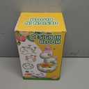 RISUNTOY Kids Flower Press Kit-DIY Fabric Flower Craft Kits with 110 Petals 30 Centers Stems Buds,5 Wraps & Tapes,STEM Bouquet Toys Compatible with Flower Maker,Christmas Birthday Gifts for Kids 3+ (Pink Unicorn Set)