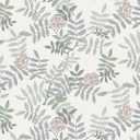 3 x Ismoon Vintage Peel and Stick Wallpaper Floral Removable Wallpaper Boho Grey Contact Paper Sage Green Leaf Self Adhesive Decorative Wall Paper for Bathroom Cabinets Decor Vinyl 16.1inx78.7in (White)
