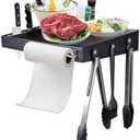 Utheer Grill Side Shelf for Pit boss 700 820 Series Pellet Grill, Heavy Duty Serving Tray Side Shelf Grill Accessories for Pit boss 700, 700FB