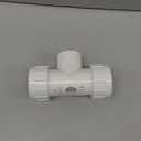 NDS CPT-1500-T PVC Compression Tee, Pipe Connection, Compression Fitting, IPS Slip Tee, 1-1/2-Inch IPS UC X 1-1/2-Inch UC X 1-1/2-Inch FPT, White