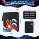 Trading Card Binder, 9 Pocket 900-Pocket with 50 Removable Binder Sleeves, 3-Ring Zipper Waterproof Card Collection Binder, Trading Card Holder for MTG/TCG Cards, Gifts for Boys and GirlsStarry Sky