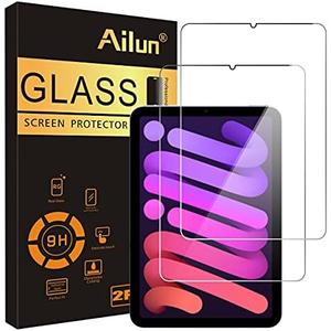 Ailun Screen Protector for iPad Mini 7 A17 Pro 7th Gen 2024 & Mini 6th Gen 2021 Release, 8.3 Inch,Tempered Glass 2.5D Edge,iPad Mini 7 & 6,Case Friendly,2 Pack