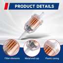 36 Pack Gas Inline Fuel Filter 1/4 x 5/16 Replacement for Briggs Stratton Replacement for John Deere Replacement for Kawasaki