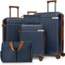 Cosbarn Luggage Sets 5Pcs Suitcases with Wheels,Large Suitcase,20"/24"/28"
Removable Spinner Wheels,Lightweight ABS Travel Luggage,TSA-Approved Lock, 20" Carry-On, 24"/28" Checked,For Women & Men