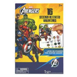 MARVEL Avengers Sticker Activity Valentines
 2 Pack