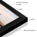 YESKAY 11x14 Picture Frame 3 Pack,Black Wooden Frame with Tempered Glass,Display Pictures 8x10 with Mat or 11 x 14 Without Mat,11 by 14 Photo Frame for Wall Hanging