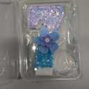 Blue Purple Flower Birthday Number Candles, Flower Theme Party Decorations, Cupcake Decorations, Suitable for Party Celebrations, Boys and Girls Birthday Decorations7