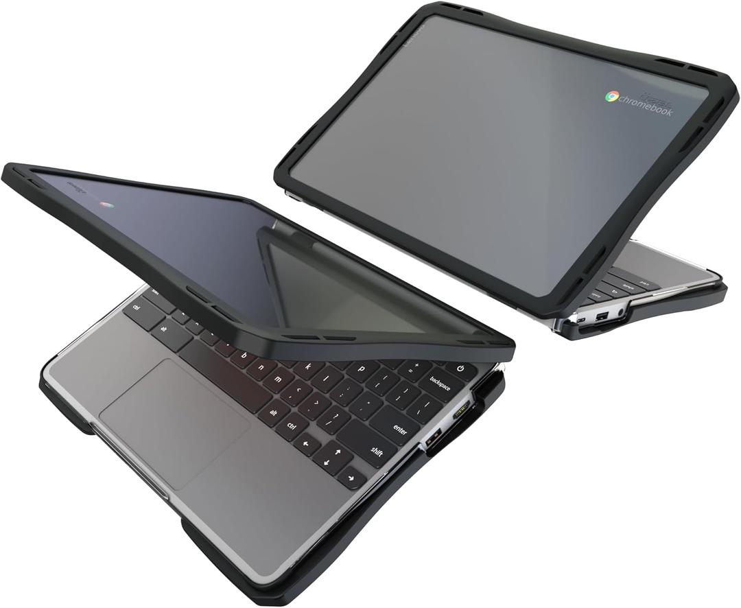 UZBL Air Hard Shell Case for Lenovo Chromebook 500e / 500w Gen 4 & Lenovo 500w Gen 5 12.2", Protective Clear Cover (1-Pack)