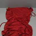 Women's Sexy Backless V Neck Mini Dress Summer Club Night Sleeveless Tight Cocktail Dresses （Small,Wine Red）