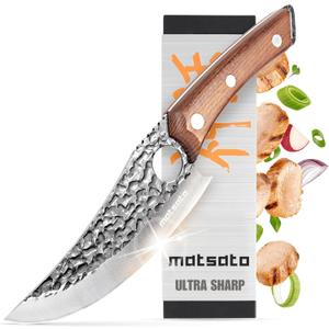 Matsato Chef Knife - Perfect Kitchen Knive for Cooking, Chopping. Japanese Steel Knife for Home, BBQ. For Balance & Control, 6.3 Inch