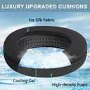 SOPROM Cooling-Gel Earpads Replacement Cushions for Sennheiser HD650, HD660 S, HD660S2, HD600, HD6XX, HD58X, HD580, HD565, HD545, HD535 Headphones, Ear Pads with Ice Silk Fabric(Black)