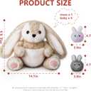 Niuniu Daddy 20" | 5Pcs Bunny Stuffed Animals Family Set, Mommy Rabbit Plush with 4 Babies Toys, Cute Large Body Pillow for Girls Boys Adults with Easter Birthday Party Presents