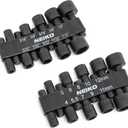 NEIKO 10068A Nut Driver Set, For Impact Drill and Driver, 20 Piece, 1/4 Hex Small Nut Driver Bit Set, Metric and Standard, 4-12 mm & 5/32-1/2, CR-V Steel, Nutsetter Driver Bits