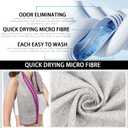 2 x 5 Pack Microfiber Gym Towels for Working Out, 16" X 26.8", Silver ION Odor-Free Absorbent Fiber, Fast Drying and Quick Dry Towels for Body Sweat, Working Out (Multicolor)