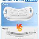 HOMLAND Shower Chair for Inside Shower, Adjustable Shower Stool with Strong Non-Slip Feet, 350 lbs Shower Seat for Inside Tub, Bench Bath Chair for Elderly and Disabled, White