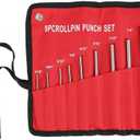9 Pieces Roll Pin Punch Set, Removing Repair Tools, Removing Repair Tool with Holder for Automotive, Watch Repair, Jewelry and Craft