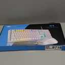 Gaming Keyboard and Mouse Combo, K1 RGB LED Backlit Keyboard with 104 Key for PC/Laptop(White)