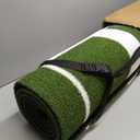 10x3 ft Softball Pitching Mat with Mound - Antifade Turf, Antislip Foam Backing - Fastpitch Equipment for Softball and Baseball Pitchers Practice-Green/Red