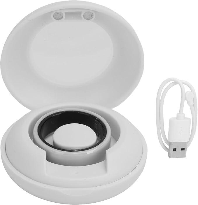 Zunate Smart Rings for Women Men, Wearable Fitness Ring with Heart Rate Pedometer Sleep Tracking Oxygen Monitor, IP68 Activity for Gift (No. 8)