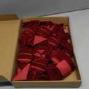 6Pcs Christmas Velvet Cabinet Ribbons Bows Decorations Large Red Knob Easy to Install Kitchen Cabinet Door Ribbon Bow for Fireplace Festive Decor Xmas Tree Gifts Party Supplies(Burgundy)