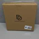 Defined Deco 12in Decorative Tray-Round Serving Tray with Metal Handle-Decorative Trays for Home Decor,Living Room Decor,Coffee Table Decor,Rustic Wooden Tray for Kitchen Table Decor,Dining Table. (Brown)