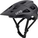 Bike Helmets for Men and Women, Mountain Bike Helmet with Extended Visor Helmets for Adults Adjustable & Comfortable Bicycle Helmet Road Bike Helmet 55-61cm (Black)