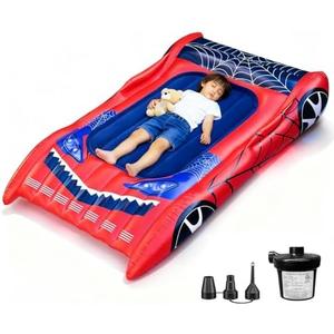 joyson Blow up Mattress Kids, Extra Large Kids Air Mattress with Electric Pump, Portable Toddler Inflatable Mattress for Home, Sleepovers, Camping, Travel