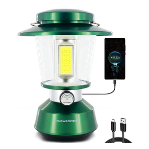 Durapower Rechargeable Camping Lantern,2800 Lumen Super Bright LED Camping Lantern, 5400 mAh Power Bank, IP44 Waterproof, 20 Hours, Portable Lantern for Hurricane, Power Outages